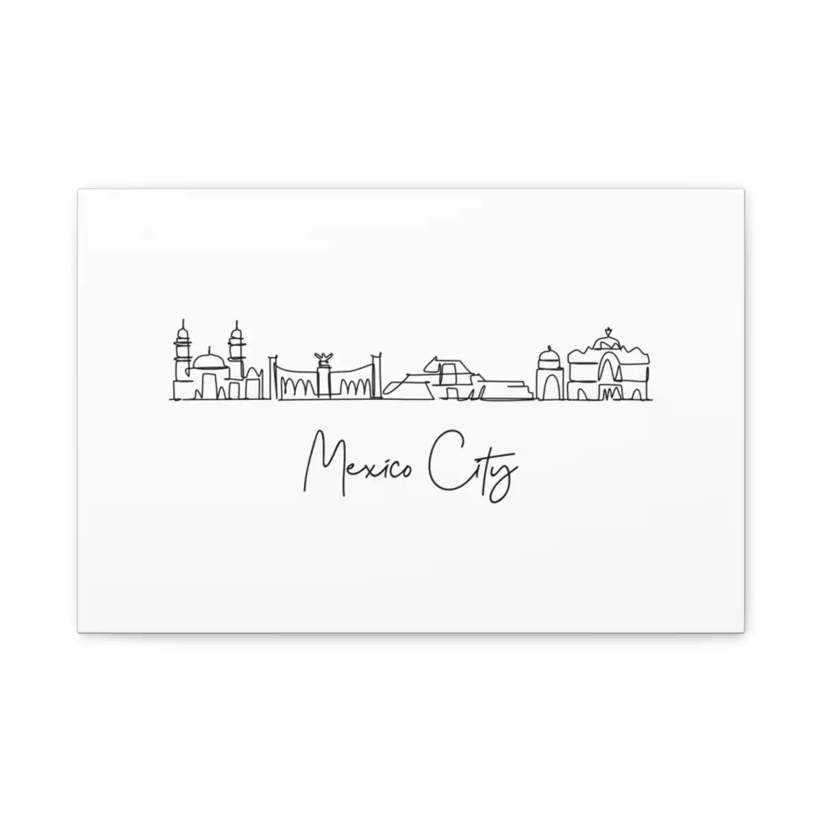 Mexico City Skyline Canvas Print