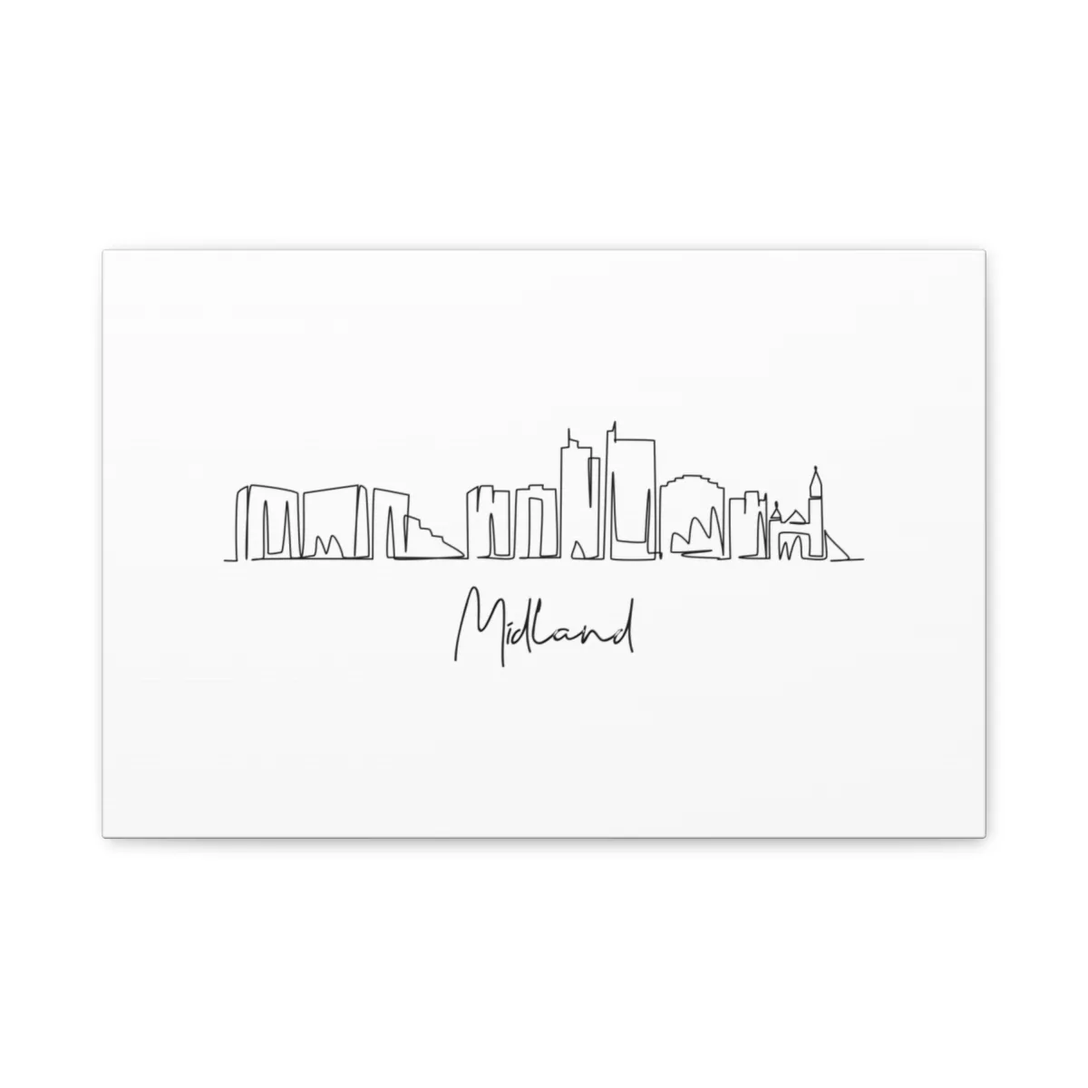 Midland Skyline Canvas Print