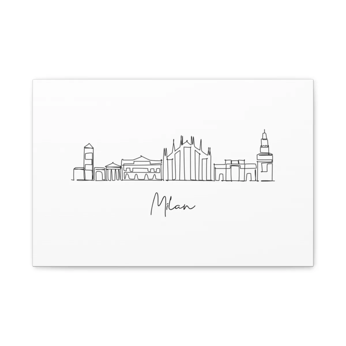 Milan Skyline Canvas Print