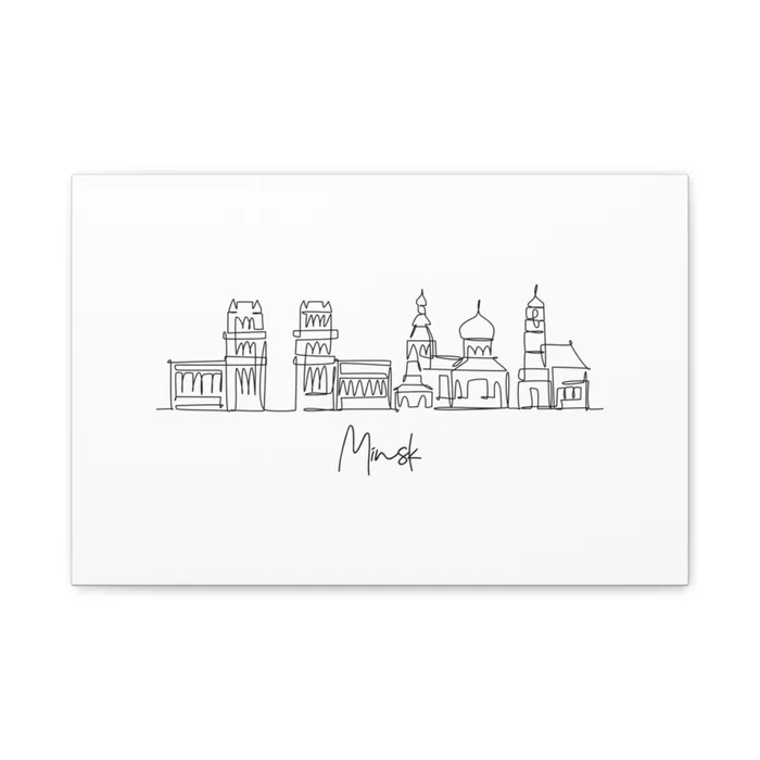 Minsk Skyline Canvas Print