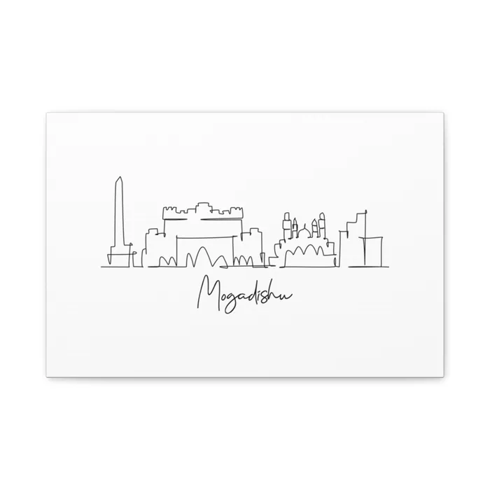 Mogadishu Skyline Canvas Print