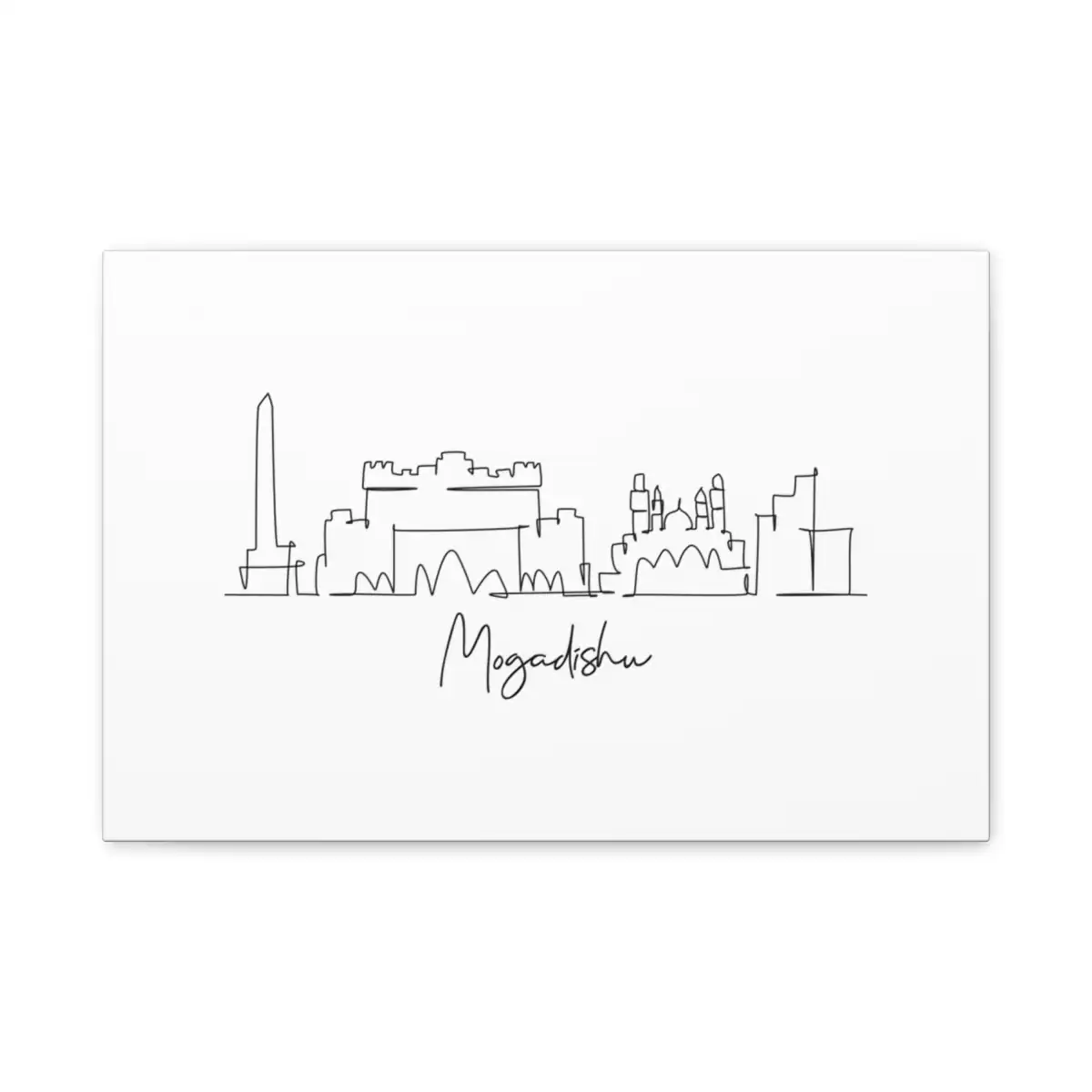 Mogadishu Skyline Canvas Print
