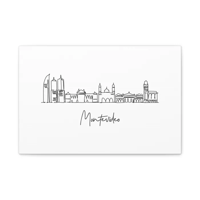 Montevideo Skyline Canvas Print