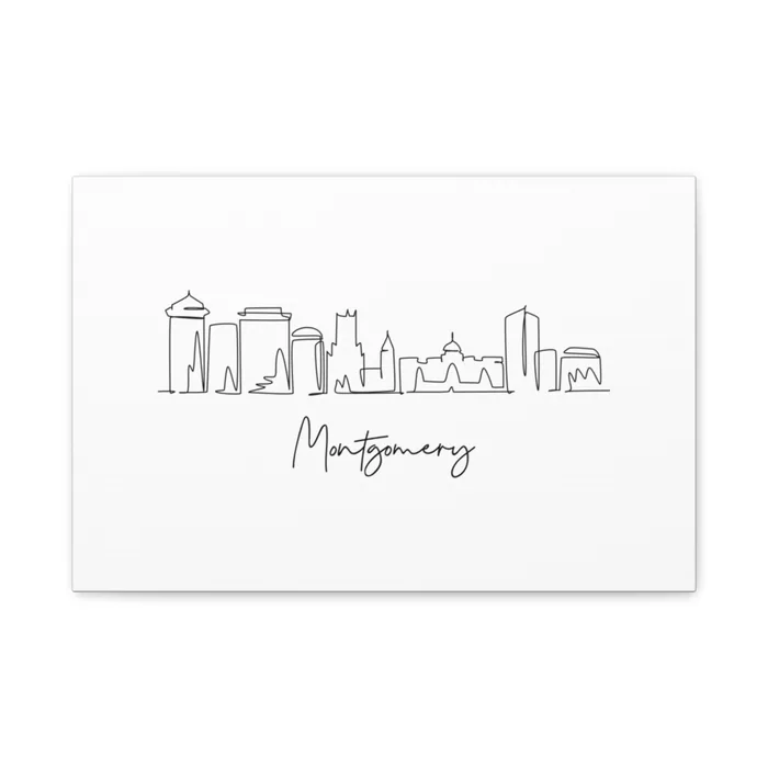Montgomery Skyline Canvas Print