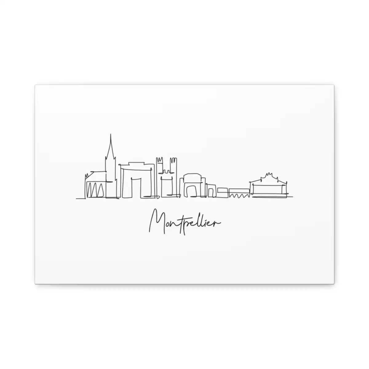 Montpellier Skyline Canvas Print