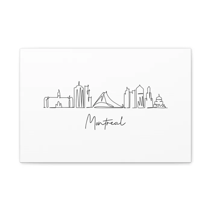 Montreal Skyline Canvas Print