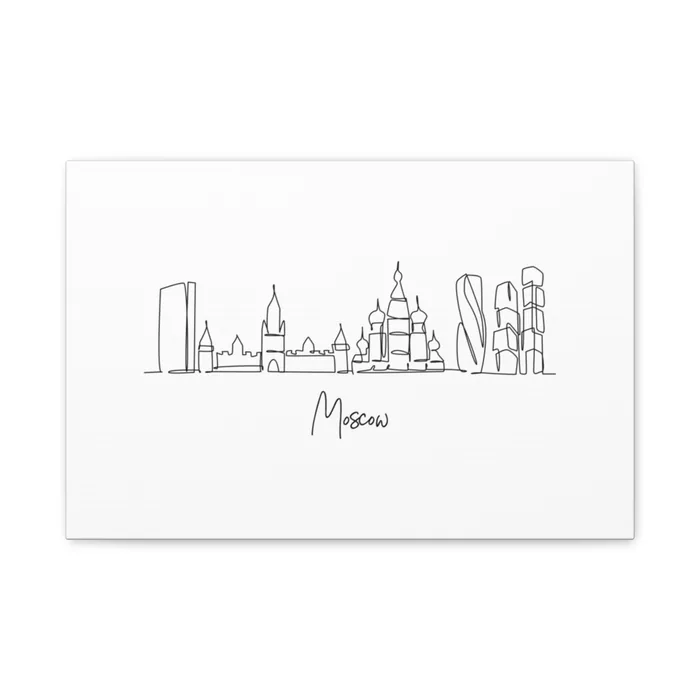 Moscow Skyline Canvas Print