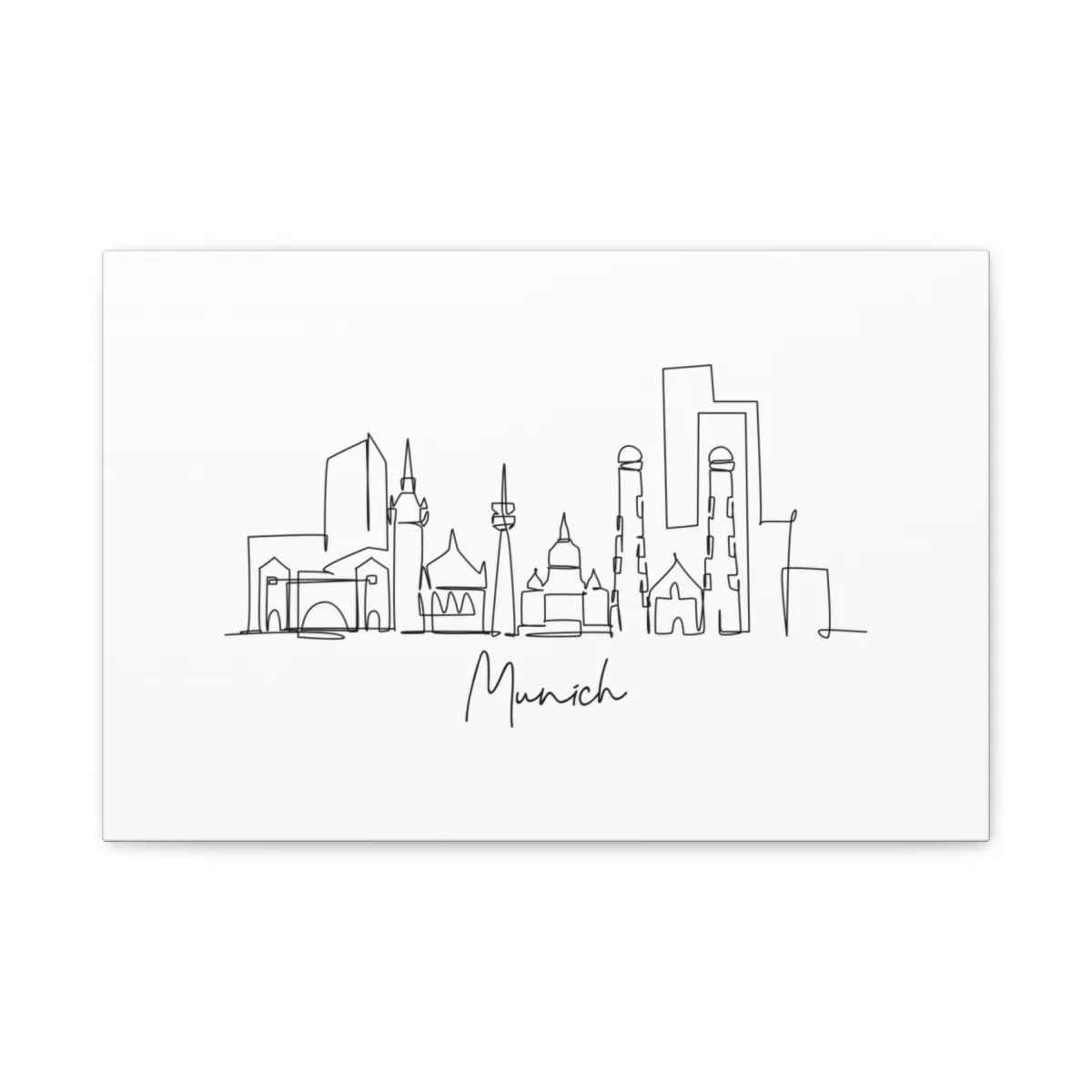 Munich Skyline Canvas Print
