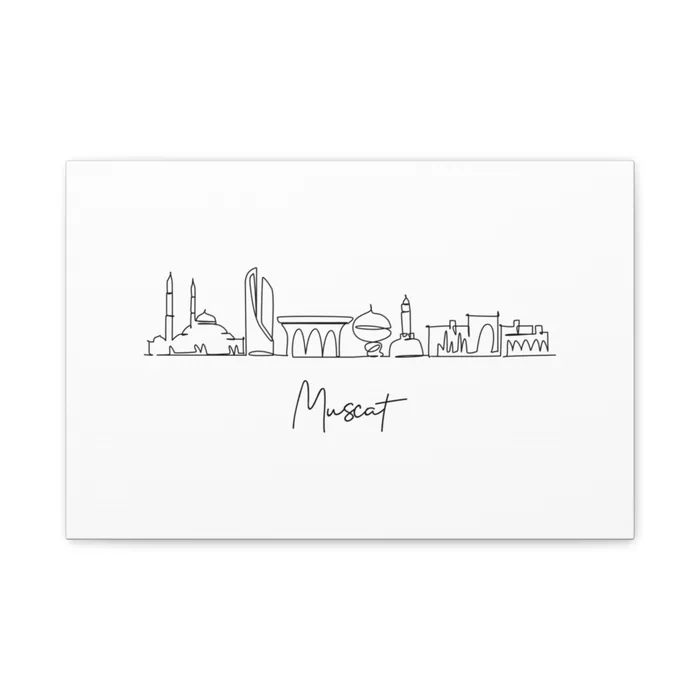 Muscat Skyline Canvas Print