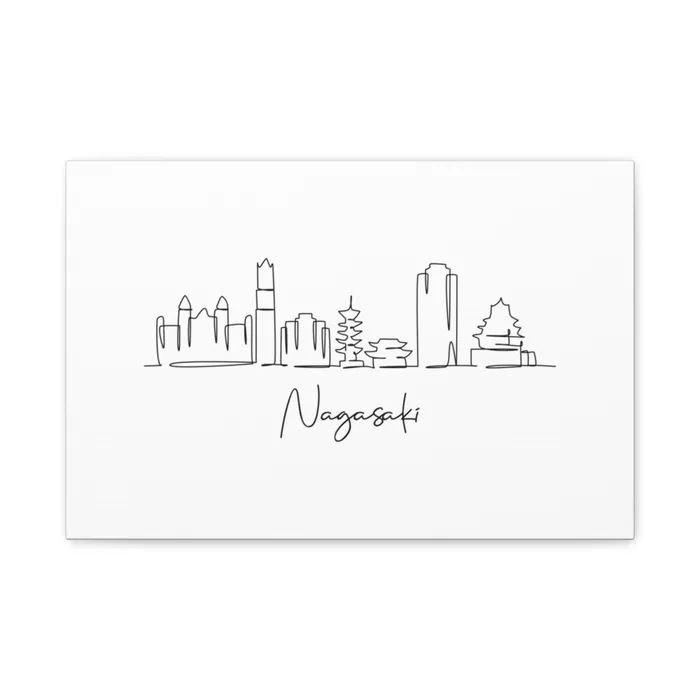 Nagasaki Skyline Canvas Print