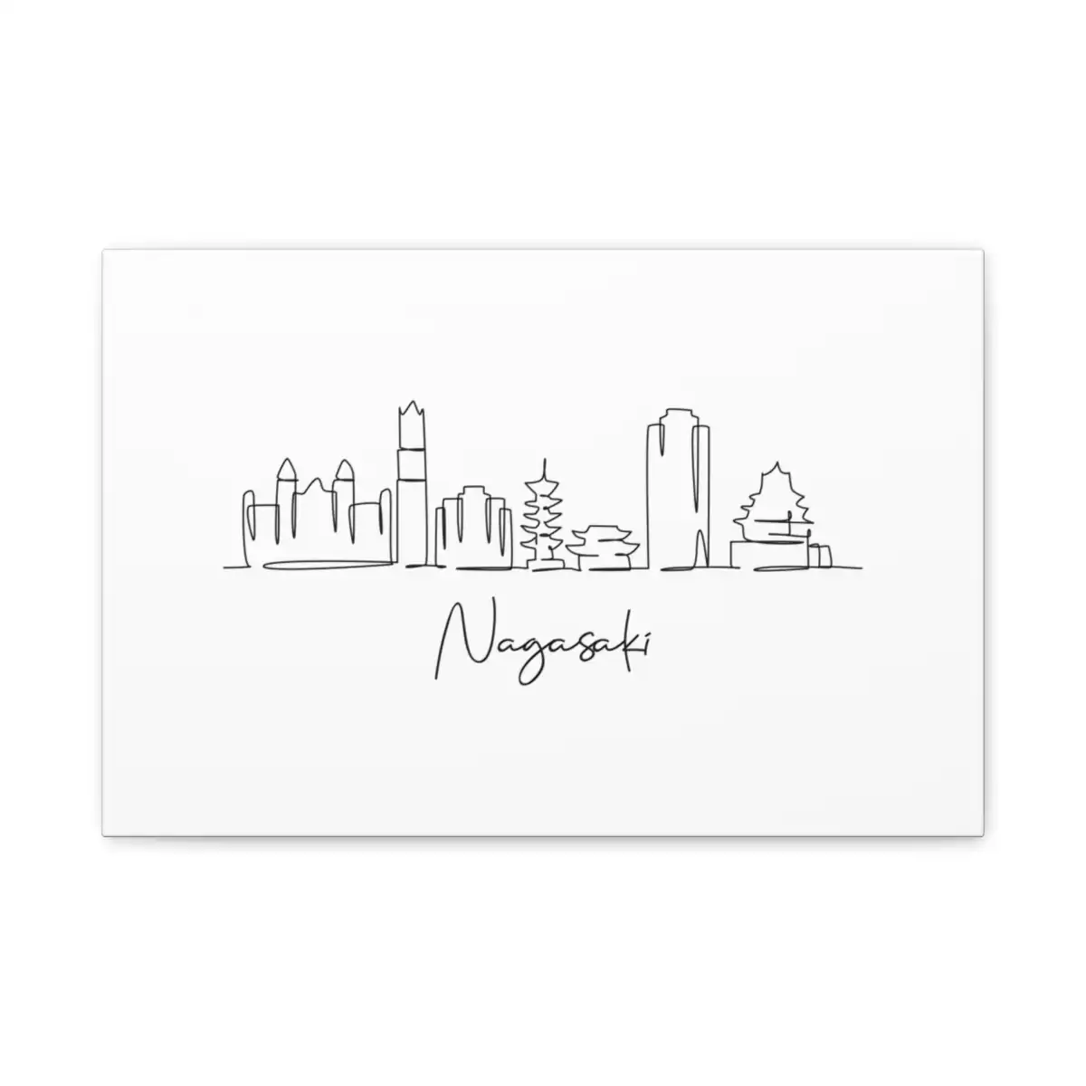 Nagasaki Skyline Canvas Print