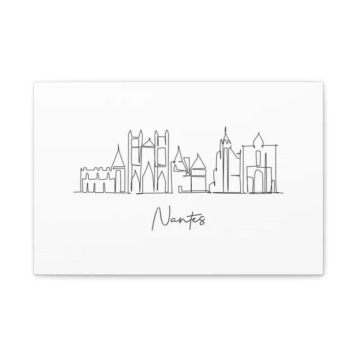 Nantes Skyline Canvas Print