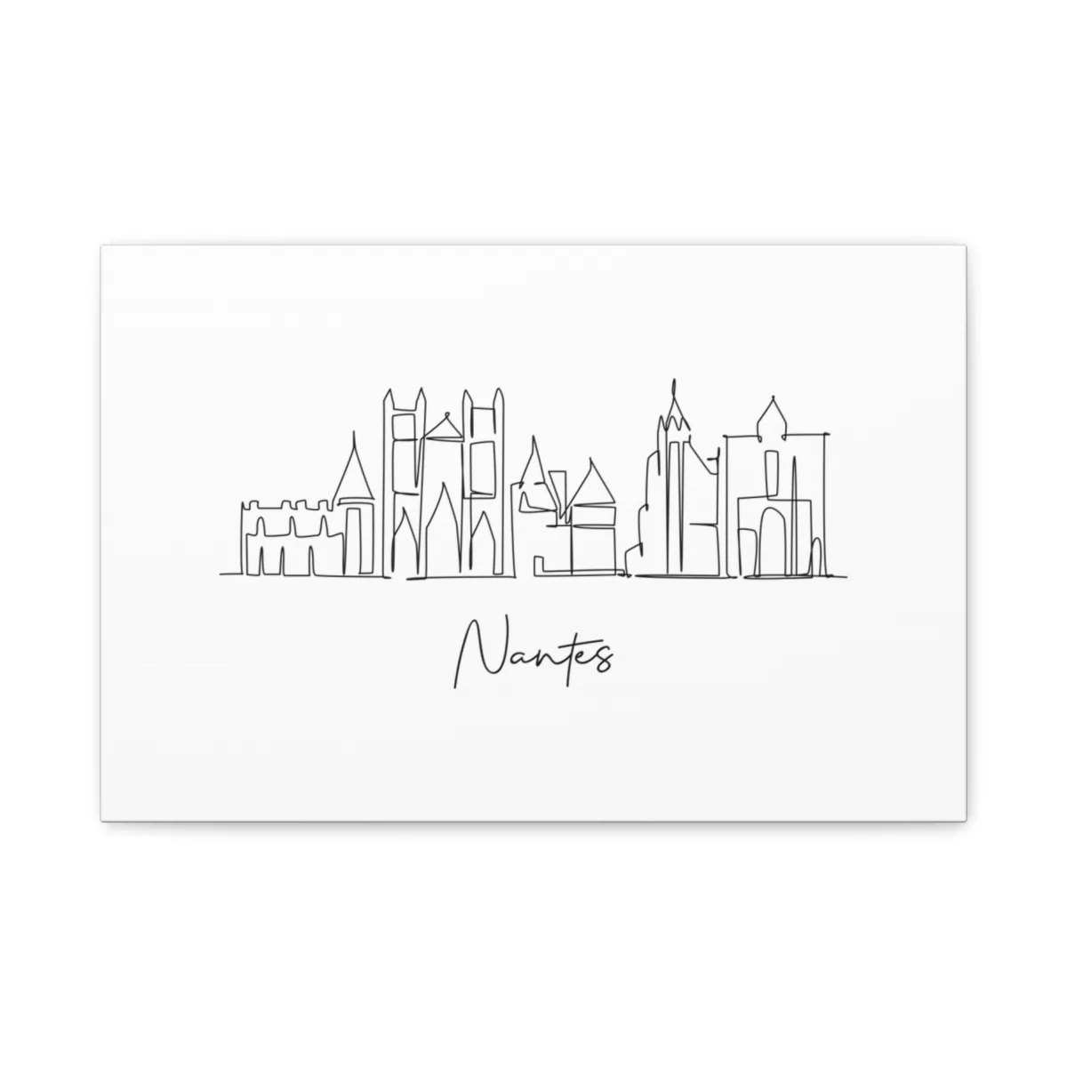 Nantes Skyline Canvas Print