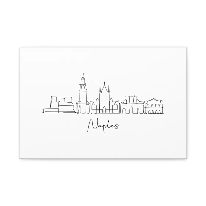 Naples Skyline Canvas Print