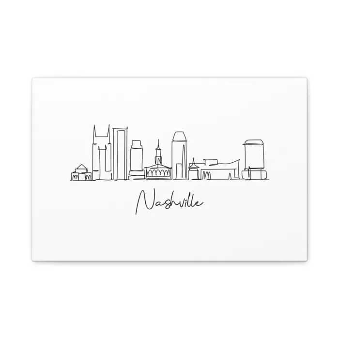 Nashville Skyline Canvas Print