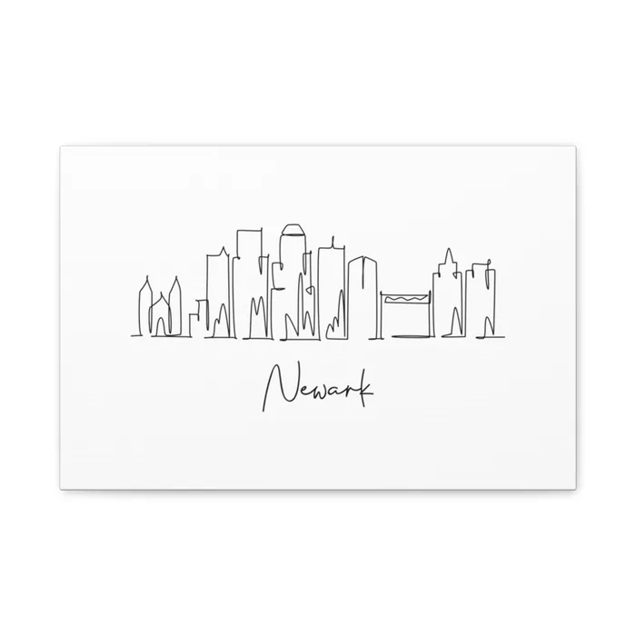 Newark Skyline Canvas Print