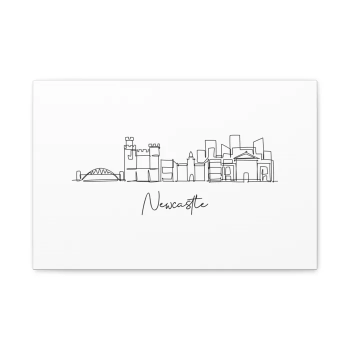 Newcastle Skyline Canvas Print