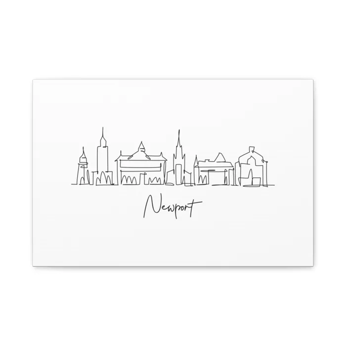 Newport Skyline Canvas Print