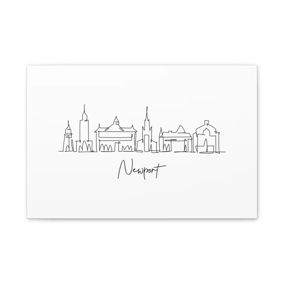 Newport Skyline Canvas Print