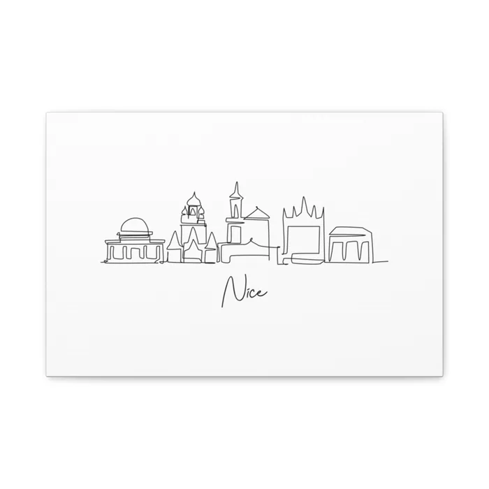 Nice Skyline Canvas Print