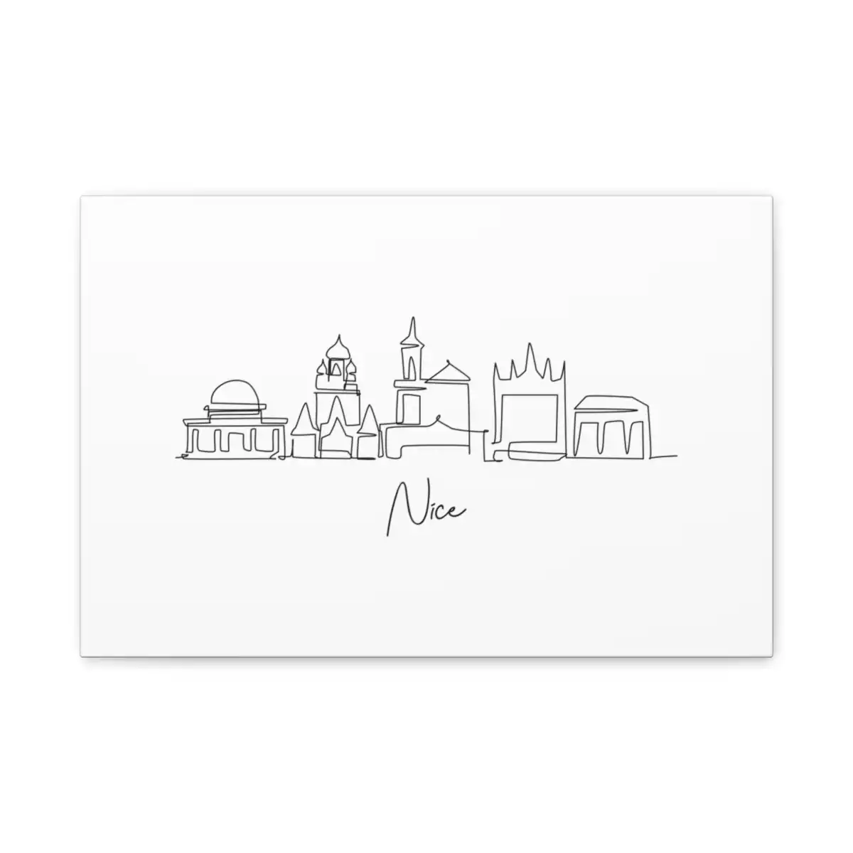 Nice Skyline Canvas Print