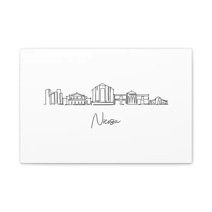 Nicosia Skyline Canvas Print