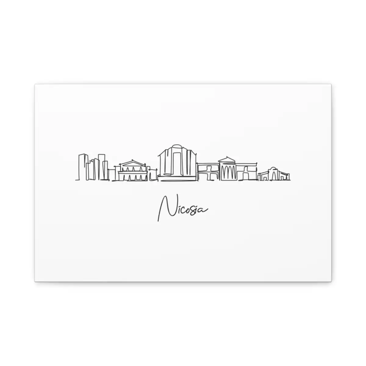 Nicosia Skyline Canvas Print