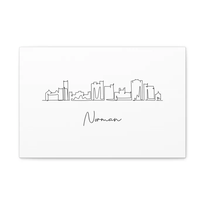 Norman Skyline Canvas Print