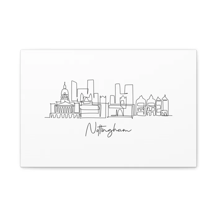 Nottingham Skyline Canvas Print