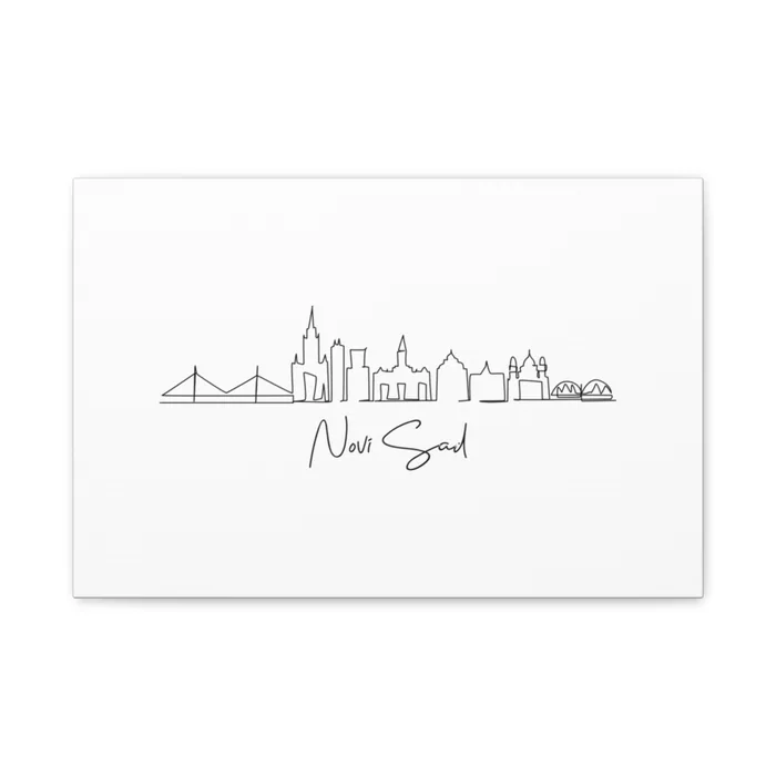 Novi Sad Skyline Canvas Print
