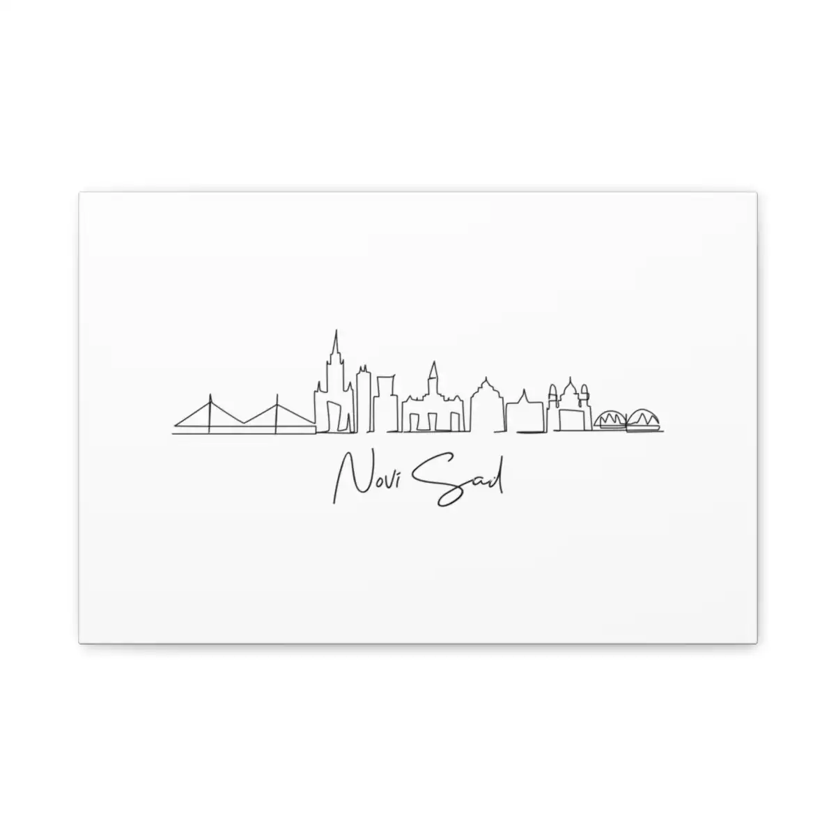 Novi Sad Skyline Canvas Print