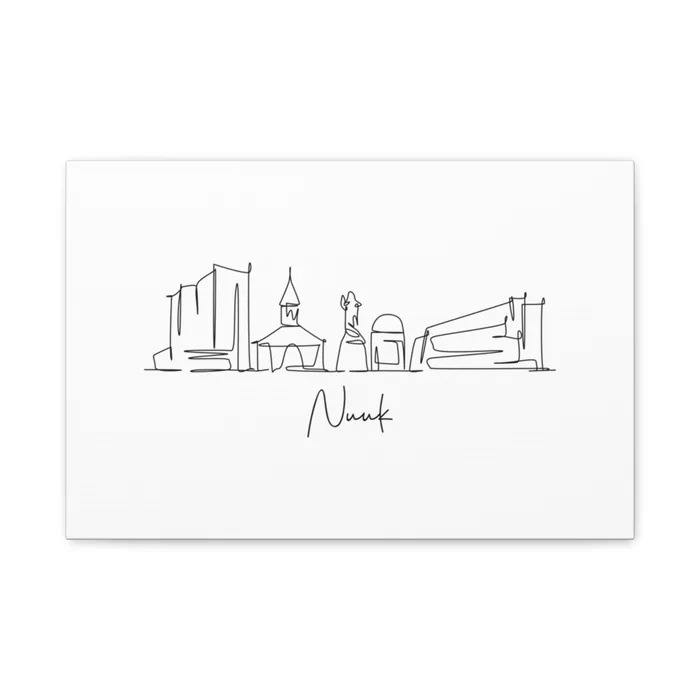 Nuuk Skyline Canvas Print