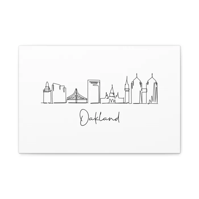 Oakland Skyline Canvas Print