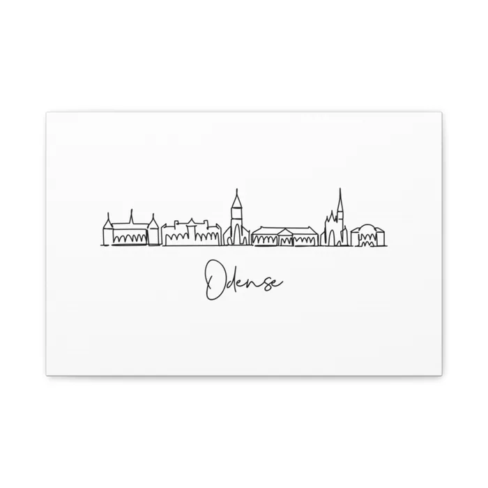 Odense Skyline Canvas Print