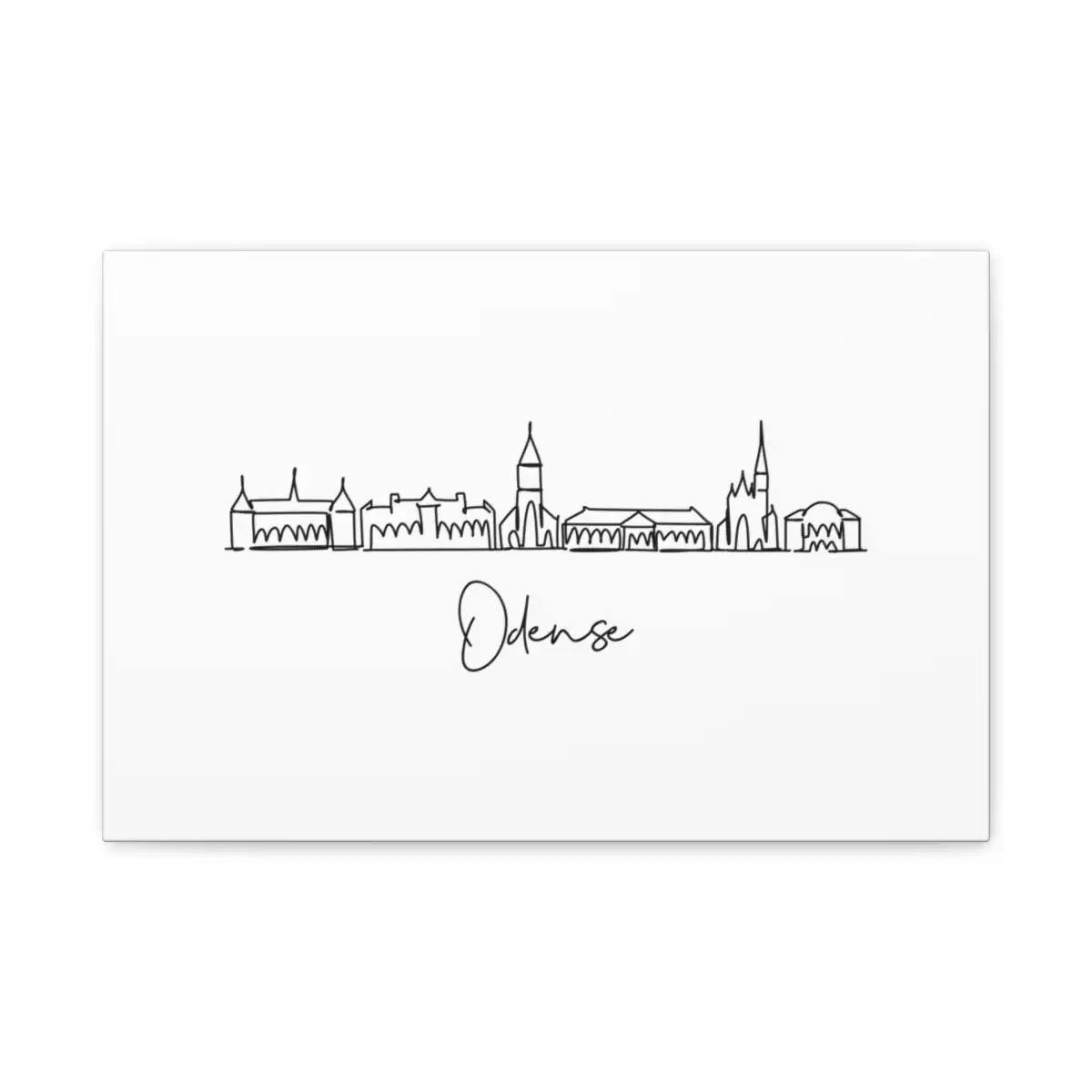 Odense Skyline Canvas Print