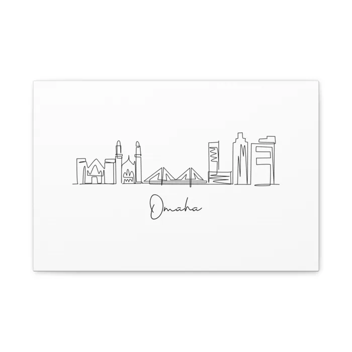 Omaha Skyline Canvas Print