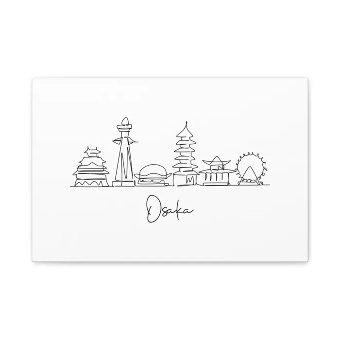 Osaka Skyline Canvas Print