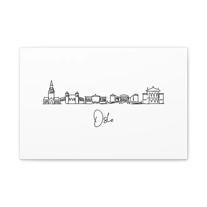 Oslo Skyline Canvas Print