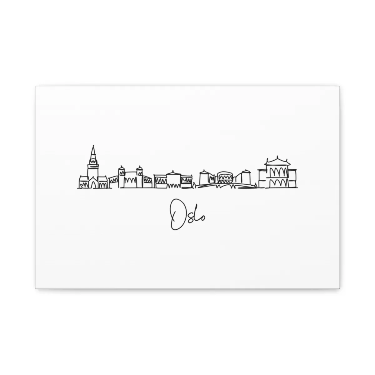 Oslo Skyline Canvas Print