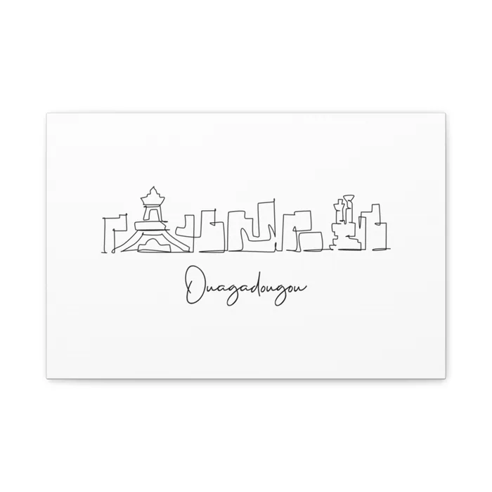 Ouagadougou Skyline Canvas Print