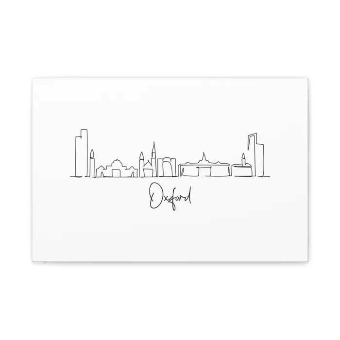 Oxford Skyline Canvas Print