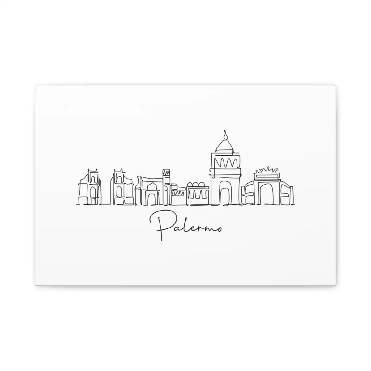 Palermo Skyline Canvas Print