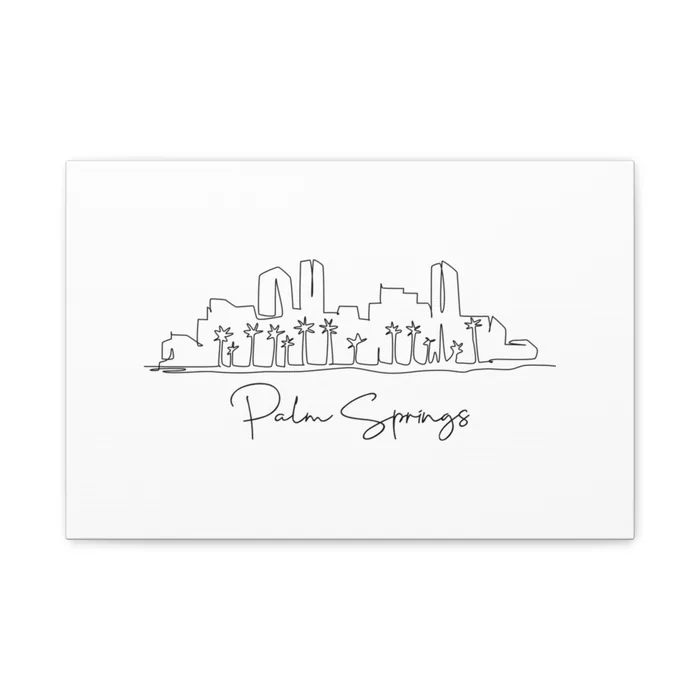 Palm Springs Skyline Canvas Print