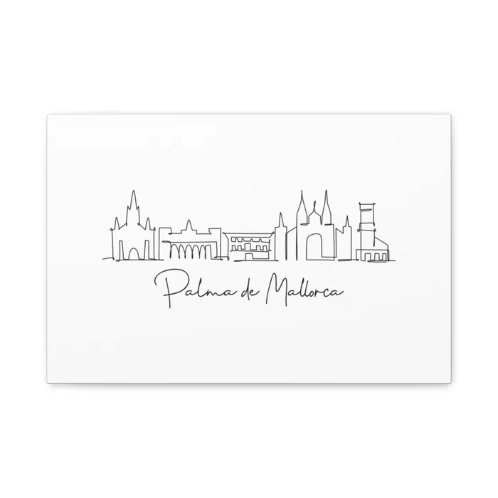 Palma de Mallorca Skyline Canvas Print