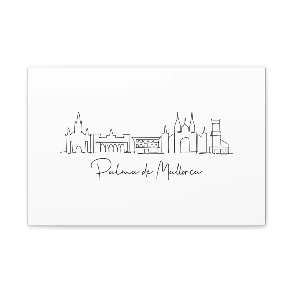 Palma de Mallorca Skyline Canvas Print