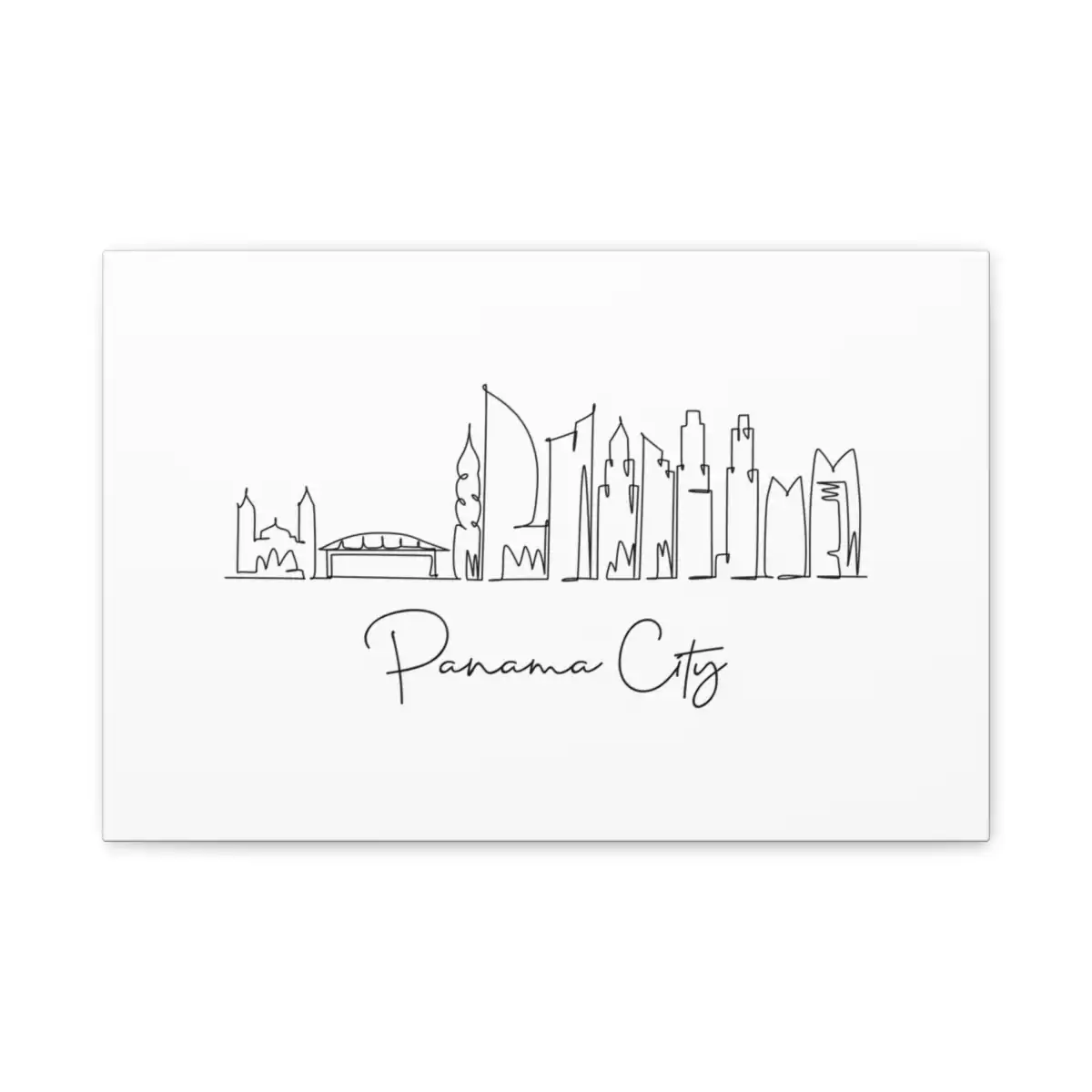 Panama City Skyline Canvas Print