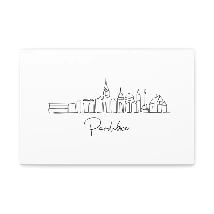 Pardubice Skyline Canvas Print