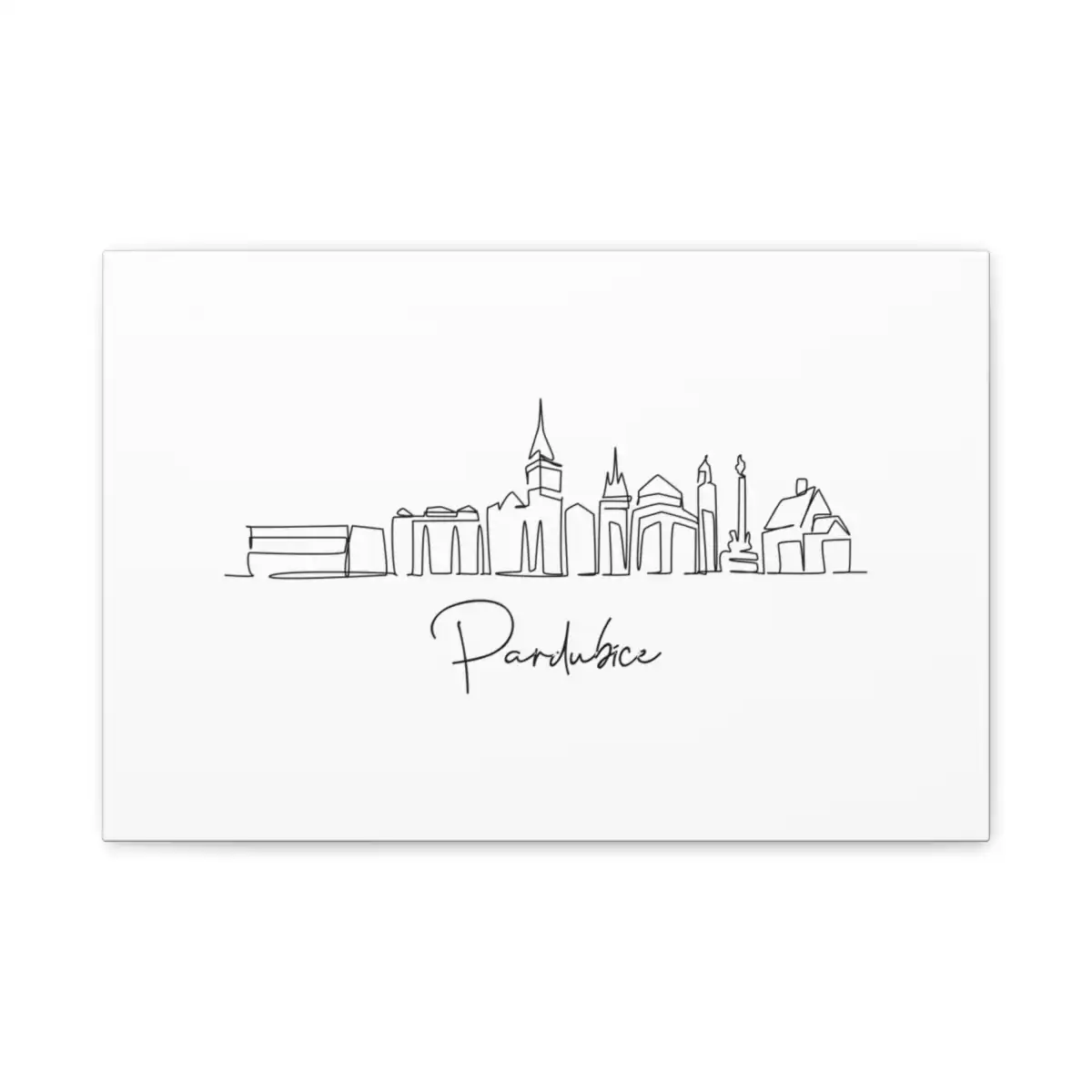 Pardubice Skyline Canvas Print