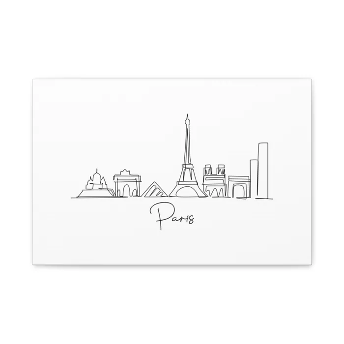 Paris Skyline Canvas Print