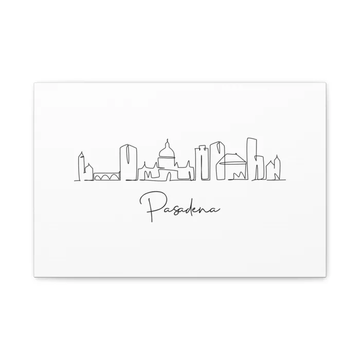 Pasadena Skyline Canvas Print